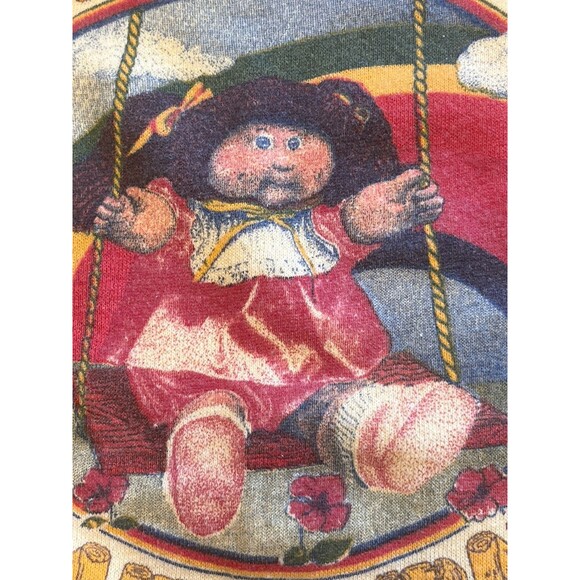 Vtg 1980’s Cabbage Patch Kids Camp Juniors Sz M Jean Top Made USA READ - Picture 3 of 12